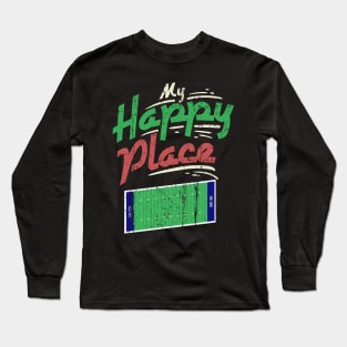 My Happy Place American Football - Gridiron Gift Long Sleeve T-Shirt